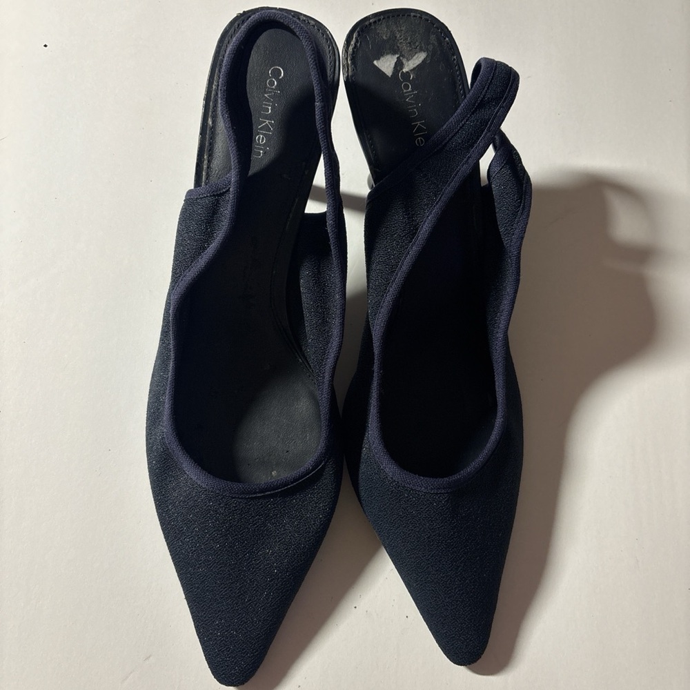 Calvin Klein Women's Navy Slingback Heels